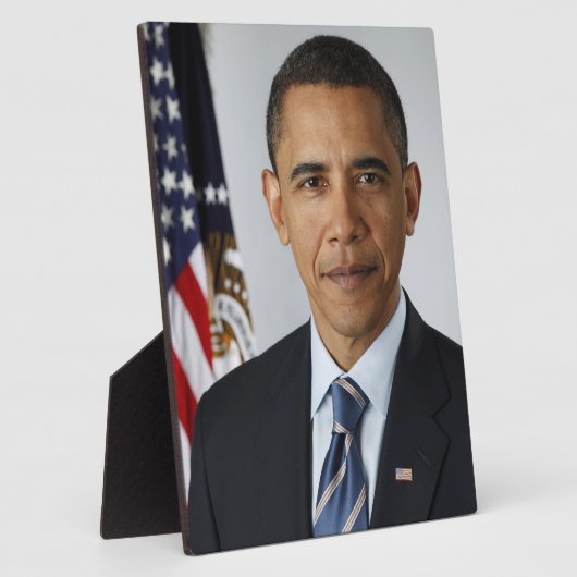 Barack Obama US-Präsident Weißes Haus Portrait Fotoplatte (Seite)