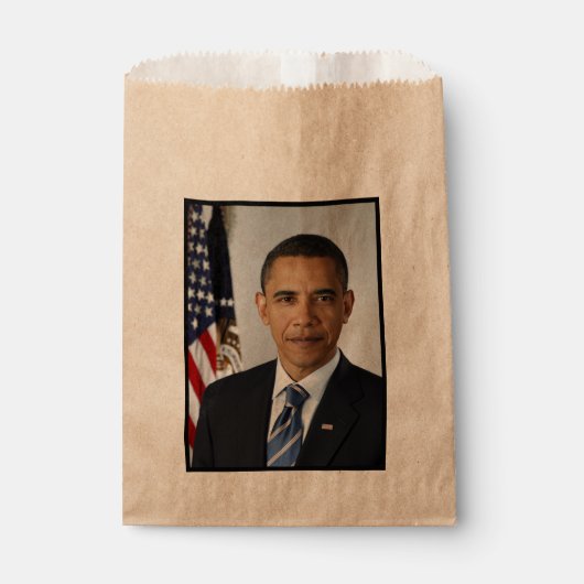Barack Obama US-Präsident Weißes Haus Portrait Geschenktütchen (Vorderseite)
