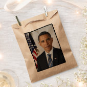 Barack Obama US-Präsident Weißes Haus Portrait Geschenktütchen (Ausgeschnitten)