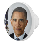 Barack Obama US-Präsident Weißes Haus Portrait Keramikknauf (Rechts)