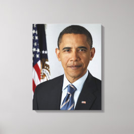 Barack Obama US-Präsident Weißes Haus Portrait Leinwanddruck