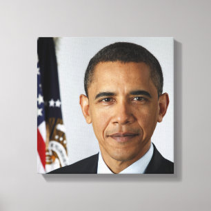 Barack Obama US-Präsident Weißes Haus Portrait Leinwanddruck