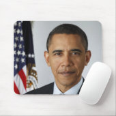 Barack Obama US-Präsident Weißes Haus Portrait Mousepad (Mit Mouse)