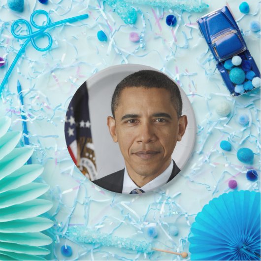 Barack Obama US-Präsident Weißes Haus Portrait Pappteller (Party)