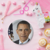 Barack Obama US-Präsident Weißes Haus Portrait Pappteller (Party)