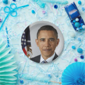 Barack Obama US-Präsident Weißes Haus Portrait Pappteller (Party)