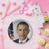 Barack Obama US-Präsident Weißes Haus Portrait Pappteller (Party)