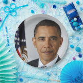 Barack Obama US-Präsident Weißes Haus Portrait Pappteller (Party)