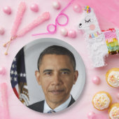 Barack Obama US-Präsident Weißes Haus Portrait Pappteller (Party)
