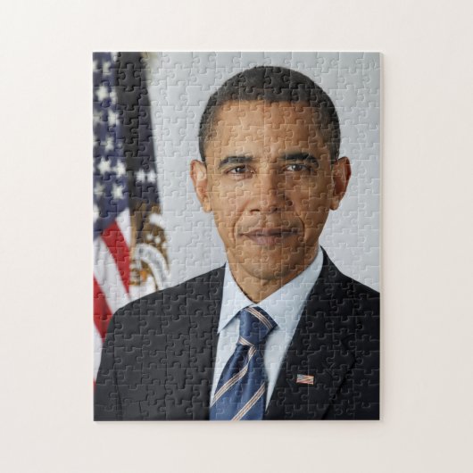 Barack Obama US-Präsident Weißes Haus Portrait Puzzle (Vertikal)