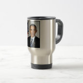 Barack Obama US-Präsident Weißes Haus Portrait Reisebecher (VorderseiteRechts)