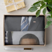 Barack Obama US-Präsident Weißes Haus Portrait Seidenpapier (Geschenk)