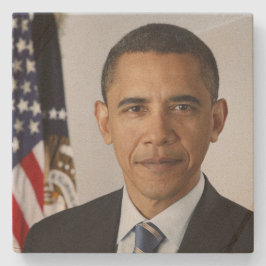 Barack Obama US-Präsident Weißes Haus Portrait Steinuntersetzer