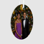 Barack Obama US-Präsident White House Weihnachten Ornament (Vorderseite)