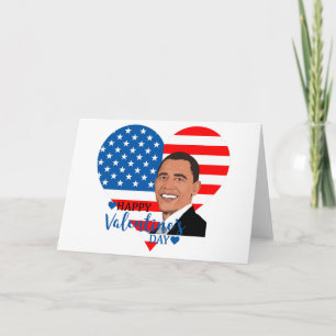 barack obama valentinstag feiertagskarte