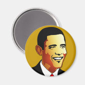 Barack Obama Vector Illustration Magnet (Vorderseite/Rückseite)