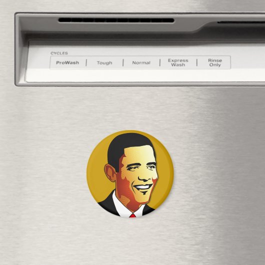 Barack Obama Vector Illustration Magnet (In Situ (Geschirrspüler))