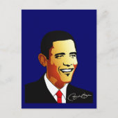 Barack Obama Vector Illustration Postkarte (Vorderseite)