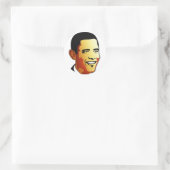 Barack Obama Vector Illustration Runder Aufkleber (Tasche)