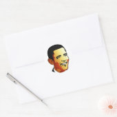 Barack Obama Vector Illustration Runder Aufkleber (Umschlag)