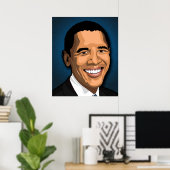 Barack Obama Vector Portrait Poster (Heimbüro)