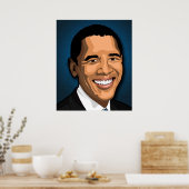 Barack Obama Vector Portrait Poster (Küche)