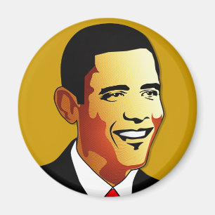 Barack Obama vektorillustration Magnet