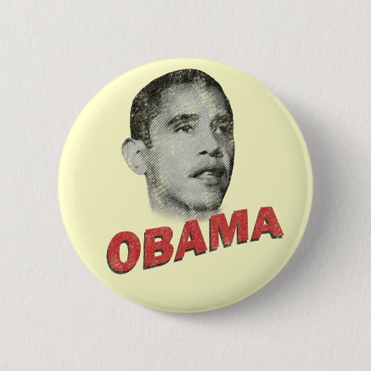 Barack Obama Vintag Button (Vorderseite)