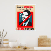 Barack Obama Weg zum Sozialismus-Poster Poster (Küche)