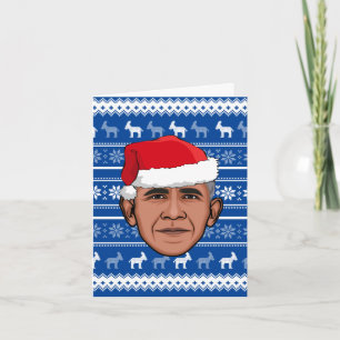 BARACK OBAMA Weihnachten Karte