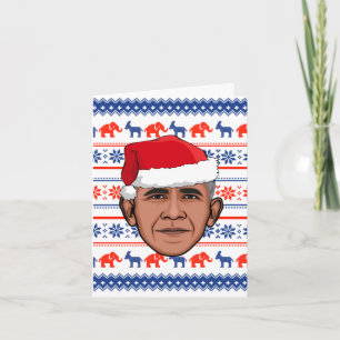 BARACK OBAMA Weihnachten Karte