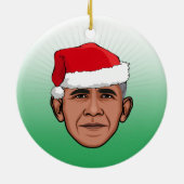 BARACK OBAMA Weihnachten Keramik Ornament (Hinten)
