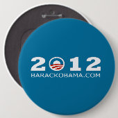 Barack Obama Wiederwahl-Entwurf 2012 Button (Vorne & Hinten)