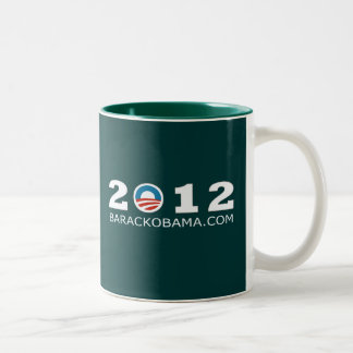 Barack Obama Wiederwahl-Entwurf 2012 Zweifarbige Tasse