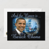 Barack Obama Wiederwahl Postkarte (Vorne/Hinten)