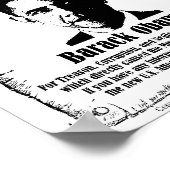 Barack Obama Wollte Poster (Ecke)