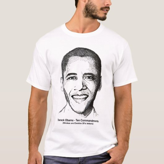 Barack Obama zehn Gebote 2 versah Shirt mit Seiten (Vorderseite)