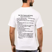 Barack Obama zehn Gebote 2 versah Shirt mit Seiten (Rückseite)