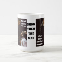 BARACK OBAMA ZEIGT UNSERE KINDER-Tasse