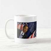 Barack Obama Zitat auf Geschichte Kaffeetasse (Links)