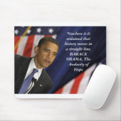 Barack Obama Zitat auf Geschichte Mousepad (Mit Mouse)