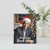 Barack Obama zu Weihnachten in der Weihnachtsmannm (Stehend Vorderseite)