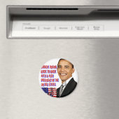 Barack Obama, zurück auf Zurück_ Magnet (In Situ (Geschirrspüler))