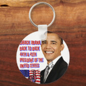 Barack Obama, zurück auf Zurück_ Schlüsselanhänger (Vorderseite)