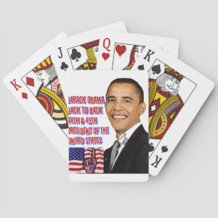 Barack Obama, zurück auf Zurück_ Spielkarten