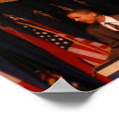 Barack Obamas GESCHICHTE IM KREIS Poster (Ecke)