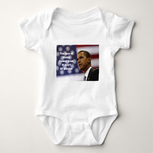 Barack Obamas Herz der Leidenschaft Baby Strampler (Vorderseite)