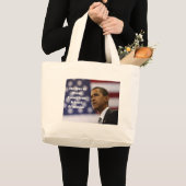 Barack Obamas Herz der Leidenschaft Jumbo Stoffbeutel (Vorderseite (Produkt))