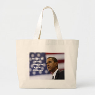 Barack Obamas Herz der Leidenschaft Jumbo Stoffbeutel