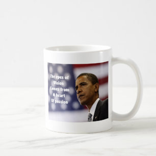 Barack Obamas Herz der Leidenschaft Kaffeetasse